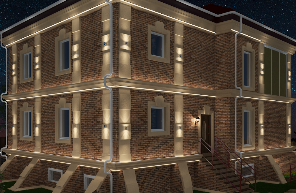 House_night lighting in 3d max vray 3.0 image