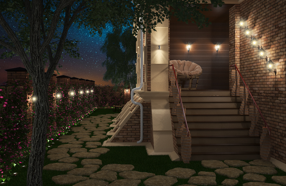 Illuminazione House_night in 3d max vray 3.0 immagine