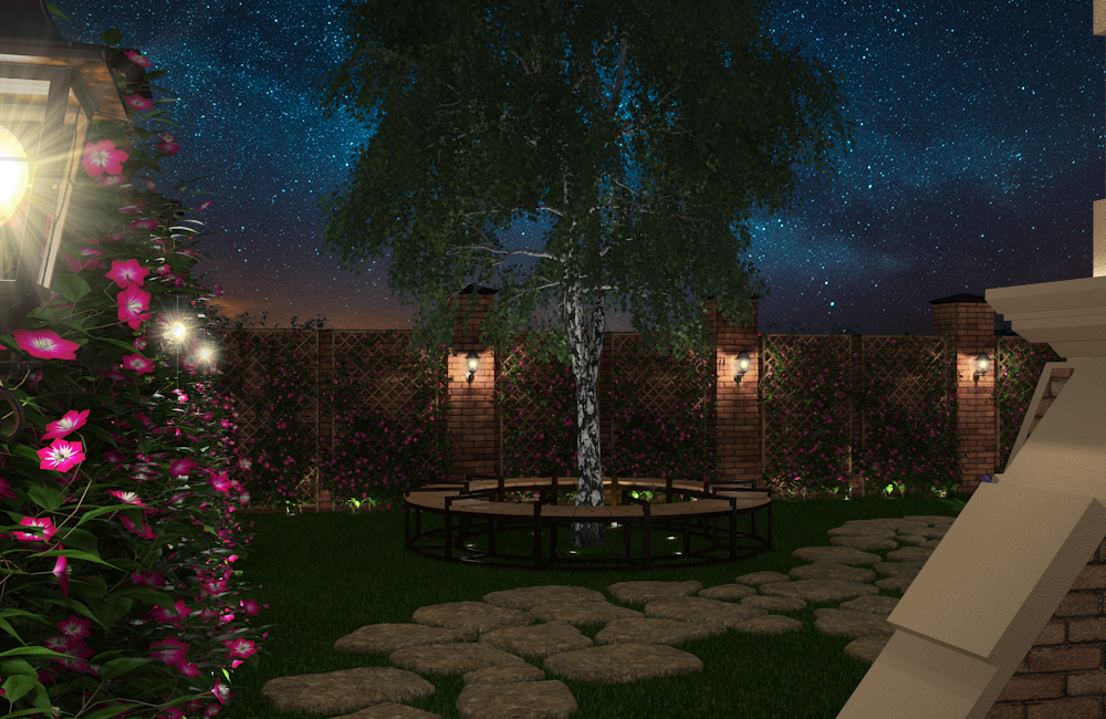 House_night lighting in 3d max vray 3.0 image