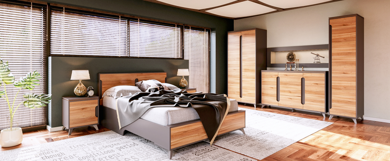 Bedroom in 3d max corona render image