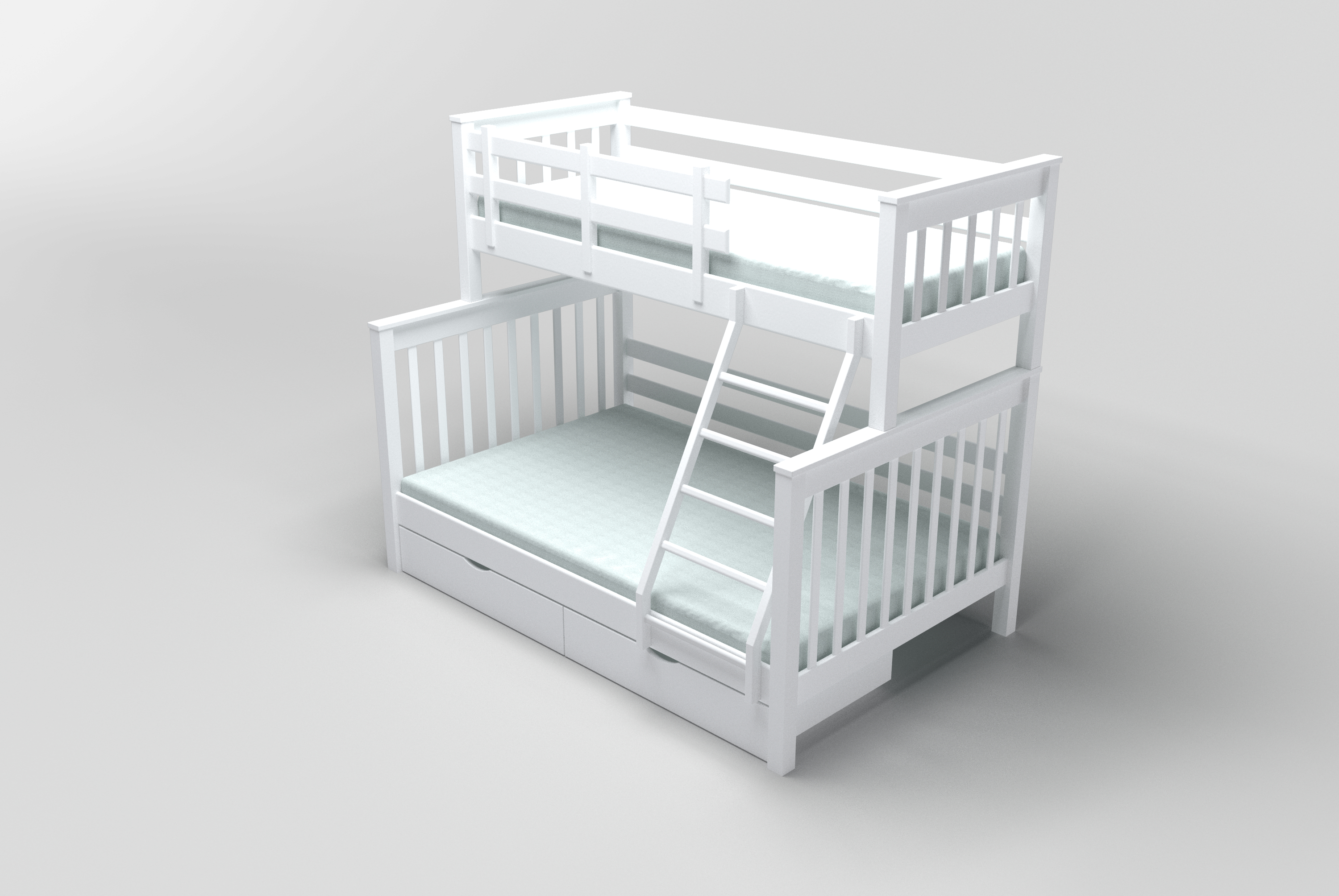 Lit à deux étages pour enfants dans 3d max vray 3.0 image