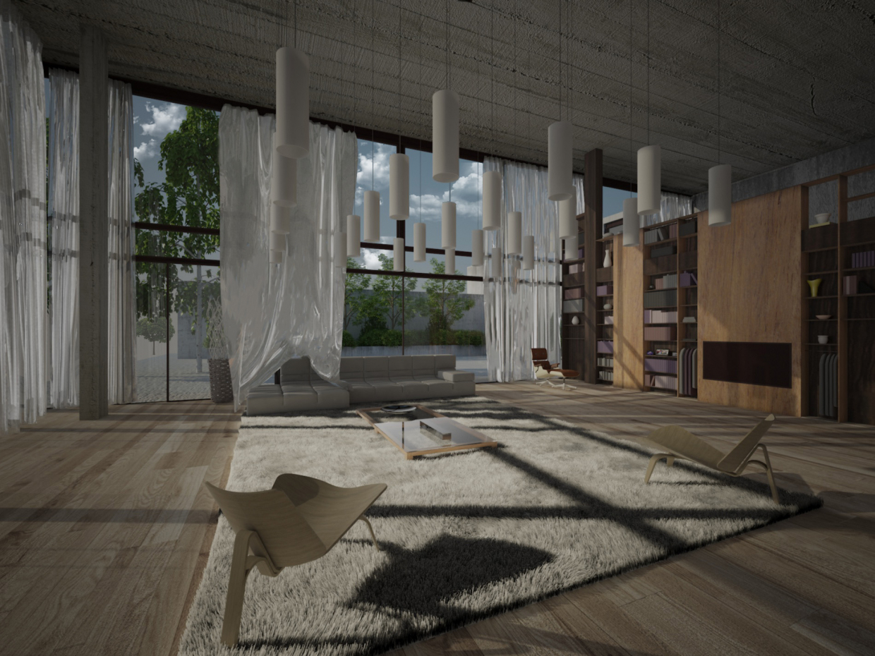 imagen de Luxury House interior en 3d max vray 2.0