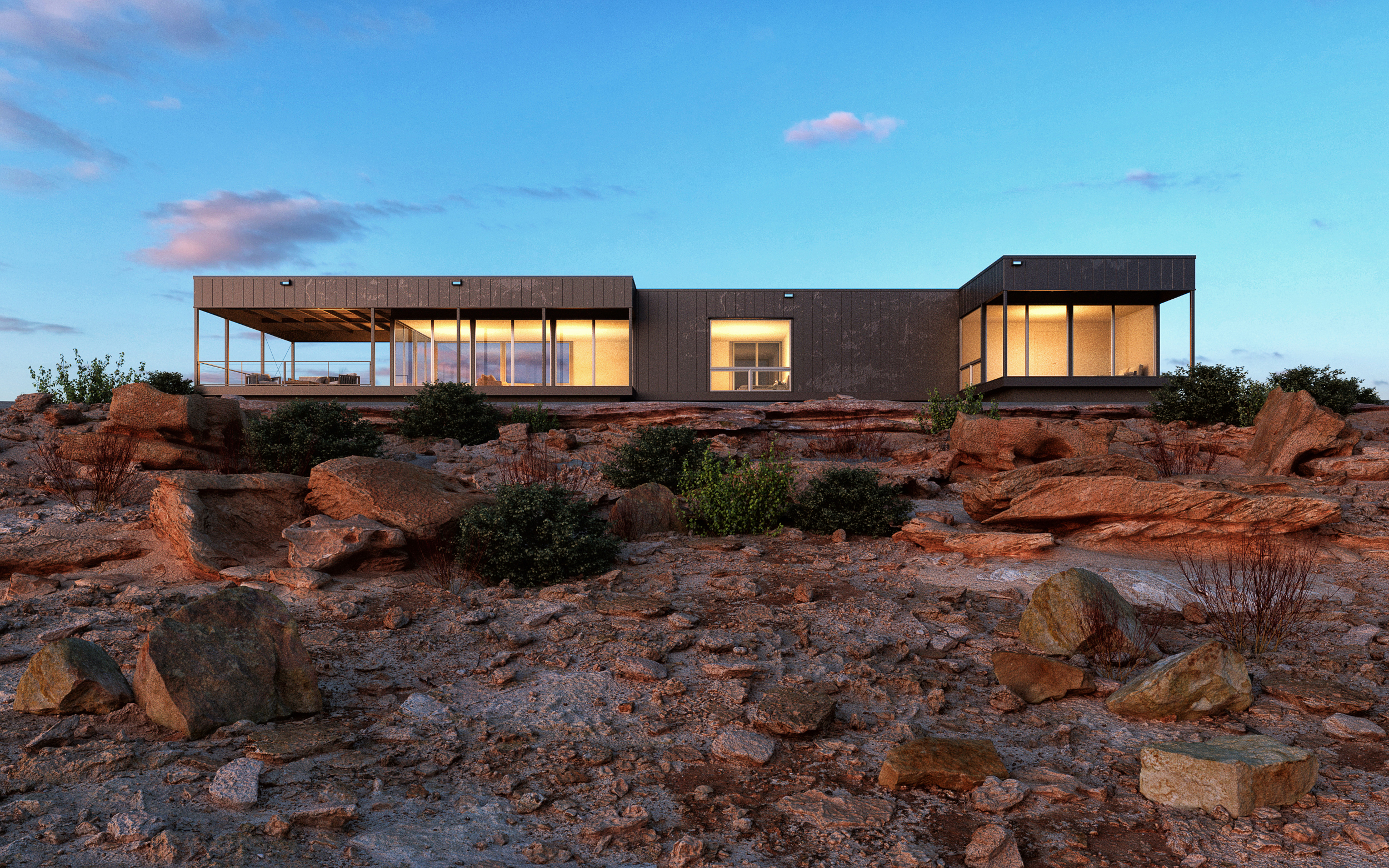 Desert house в 3d max vray 3.0 зображення