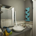 imagen de cuarto de baño en 3d max vray