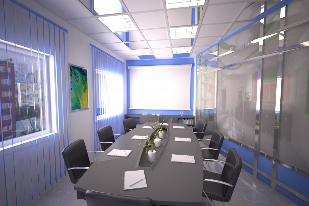 Versammlungs-Saal in 3d max vray Bild