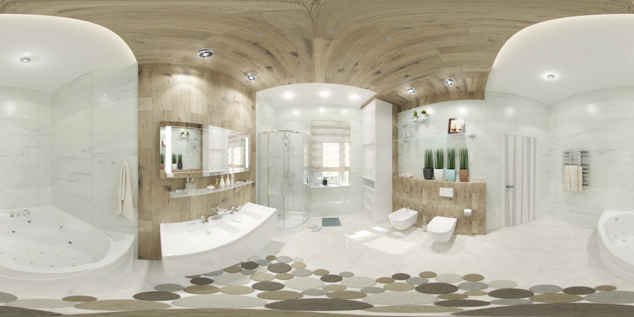 imagen de Panno WC 360 en 3d max vray