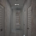 Bedroom + hall in 3d max vray image