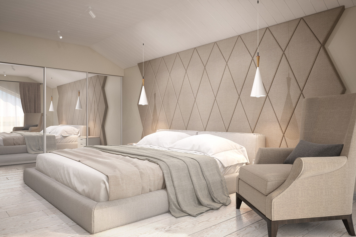 Camera da letto in 3d max vray 3.0 immagine