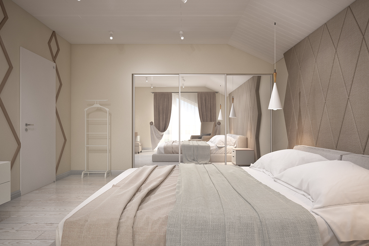 Bedroom in 3d max vray 3.0 image