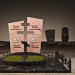 Monumenti commemorativi in 3d max corona render immagine