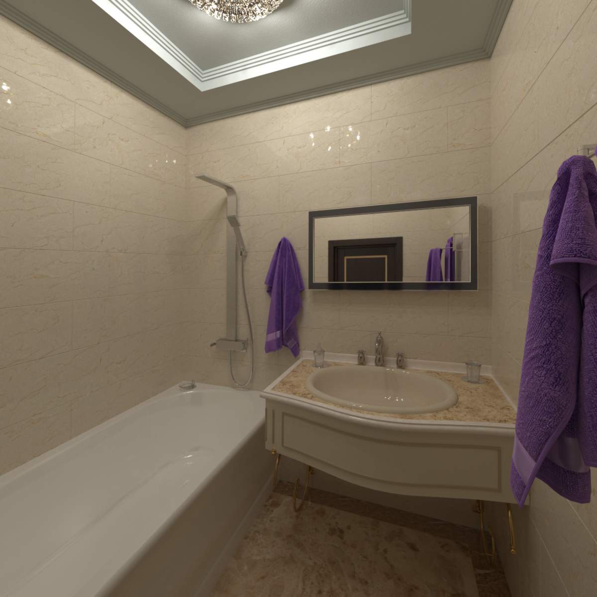 wc classico in 3d max vray immagine