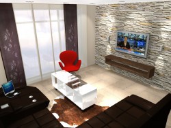 Sala de estar en una casa