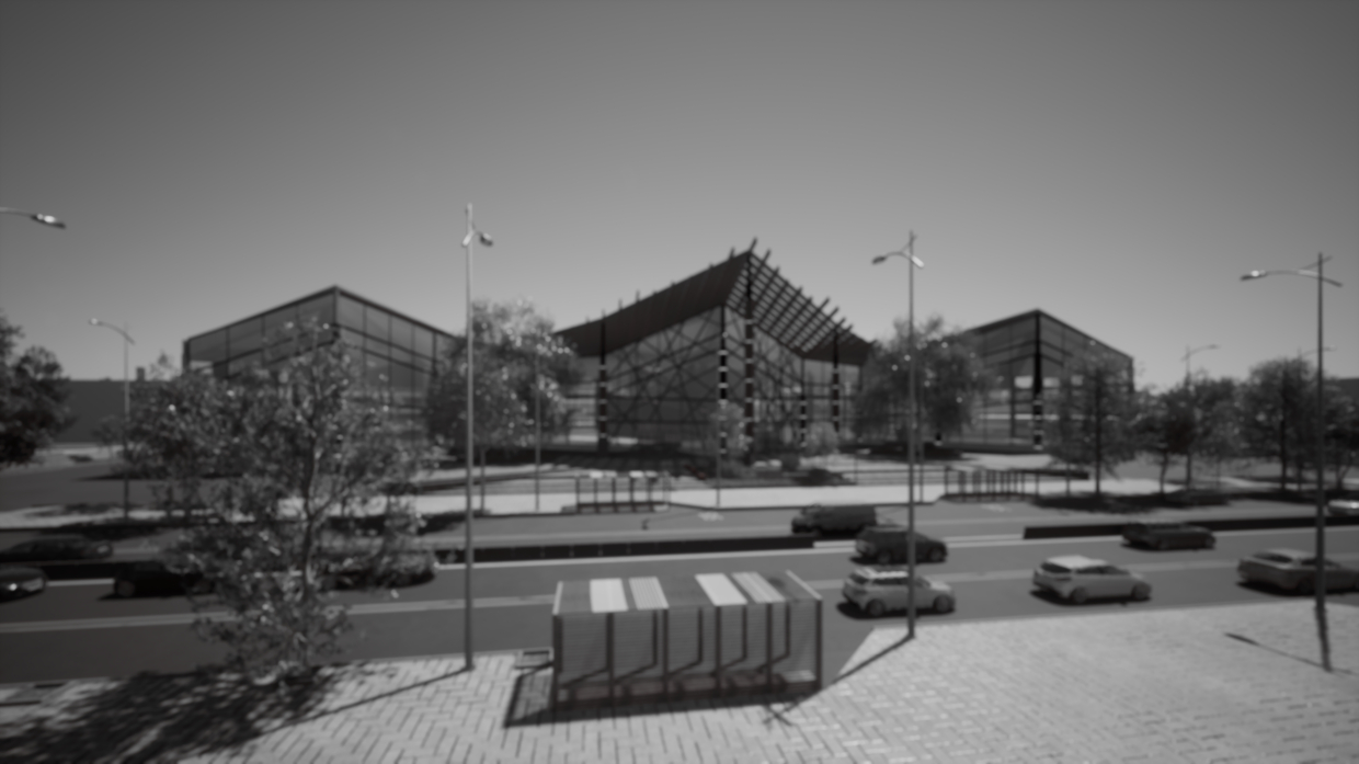 Indoor market in AutoCAD Other image