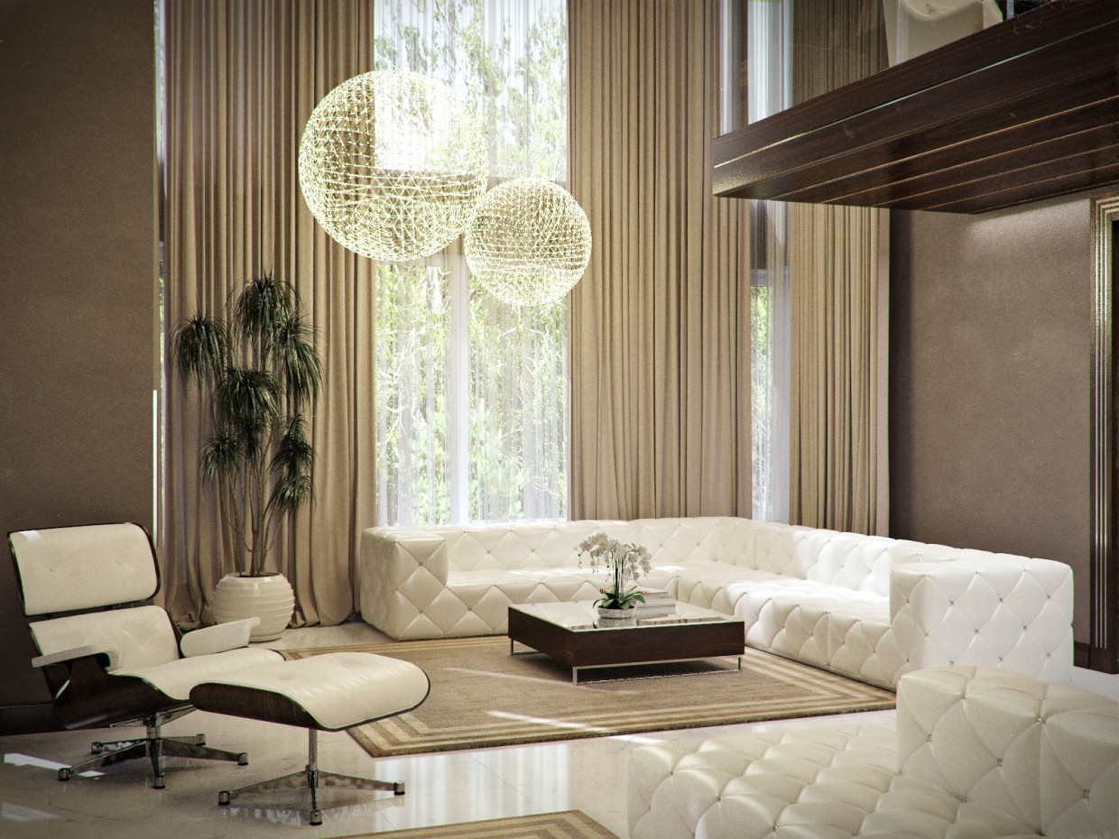 Hall (Borispol) in 3d max corona render resim