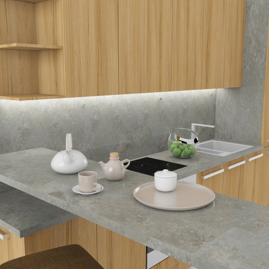 Kitchen in 3d max vray image