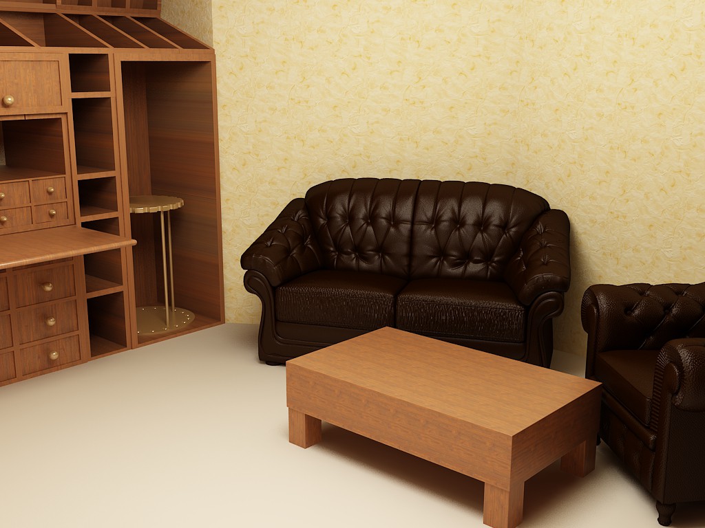 Office in 3d max vray resim