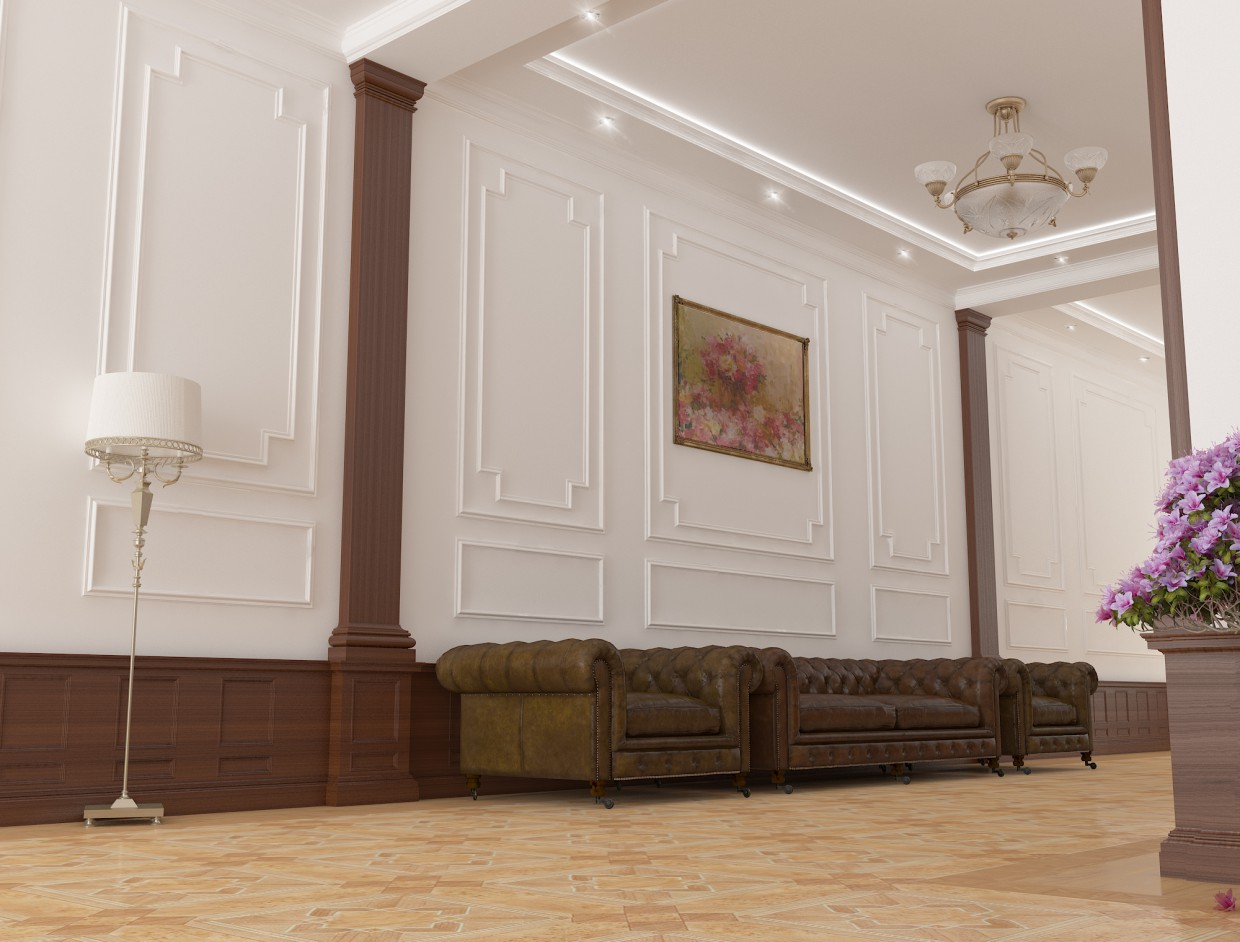 corridor dans 3d max vray image