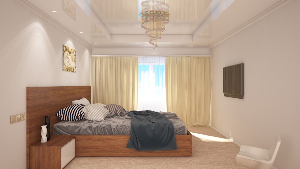 chambre à coucher dans 3d max vray image