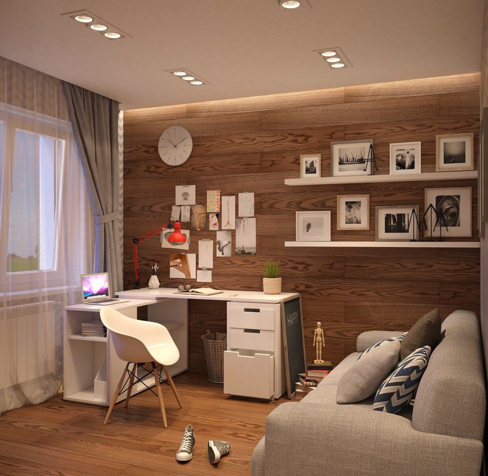 Bir genç için Oda in 3d max vray resim