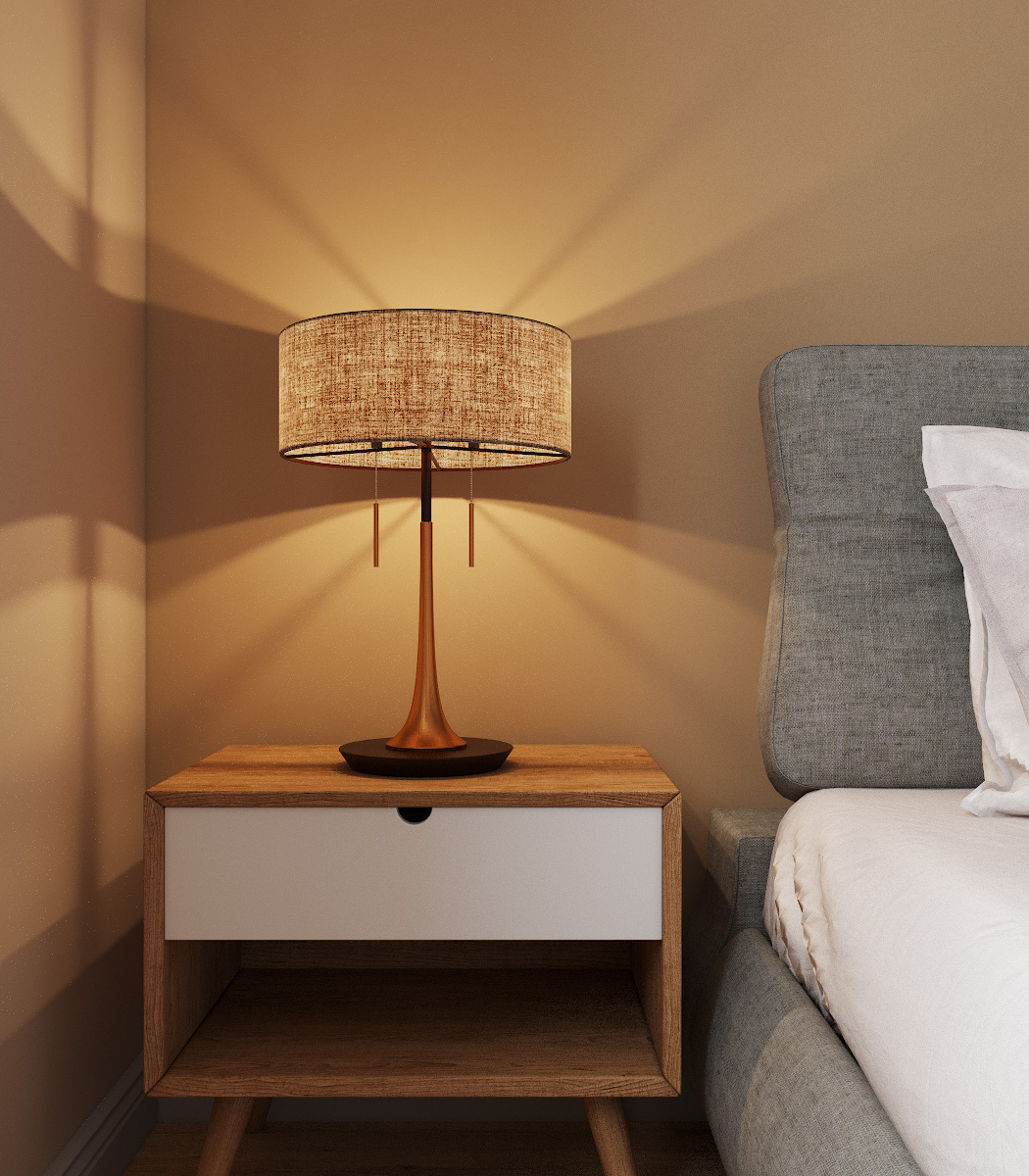 Chambre à coucher dans 3d max corona render image