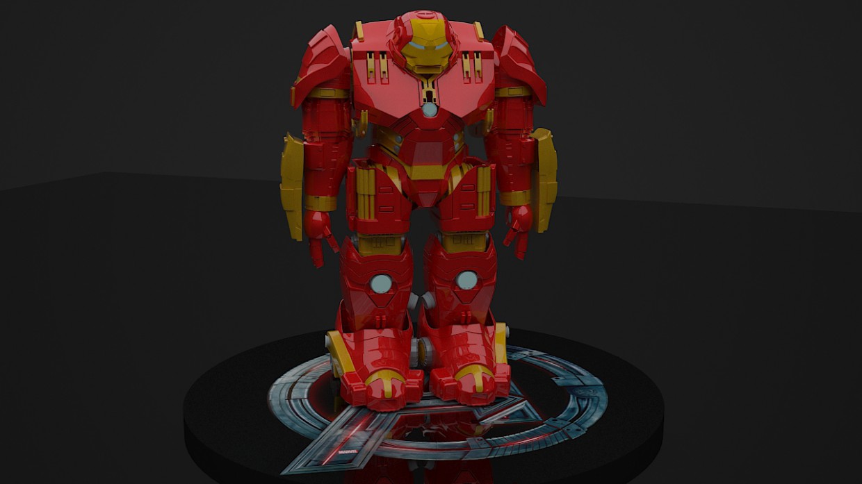 hulkbuster в 3d max vray 3.0 изображение