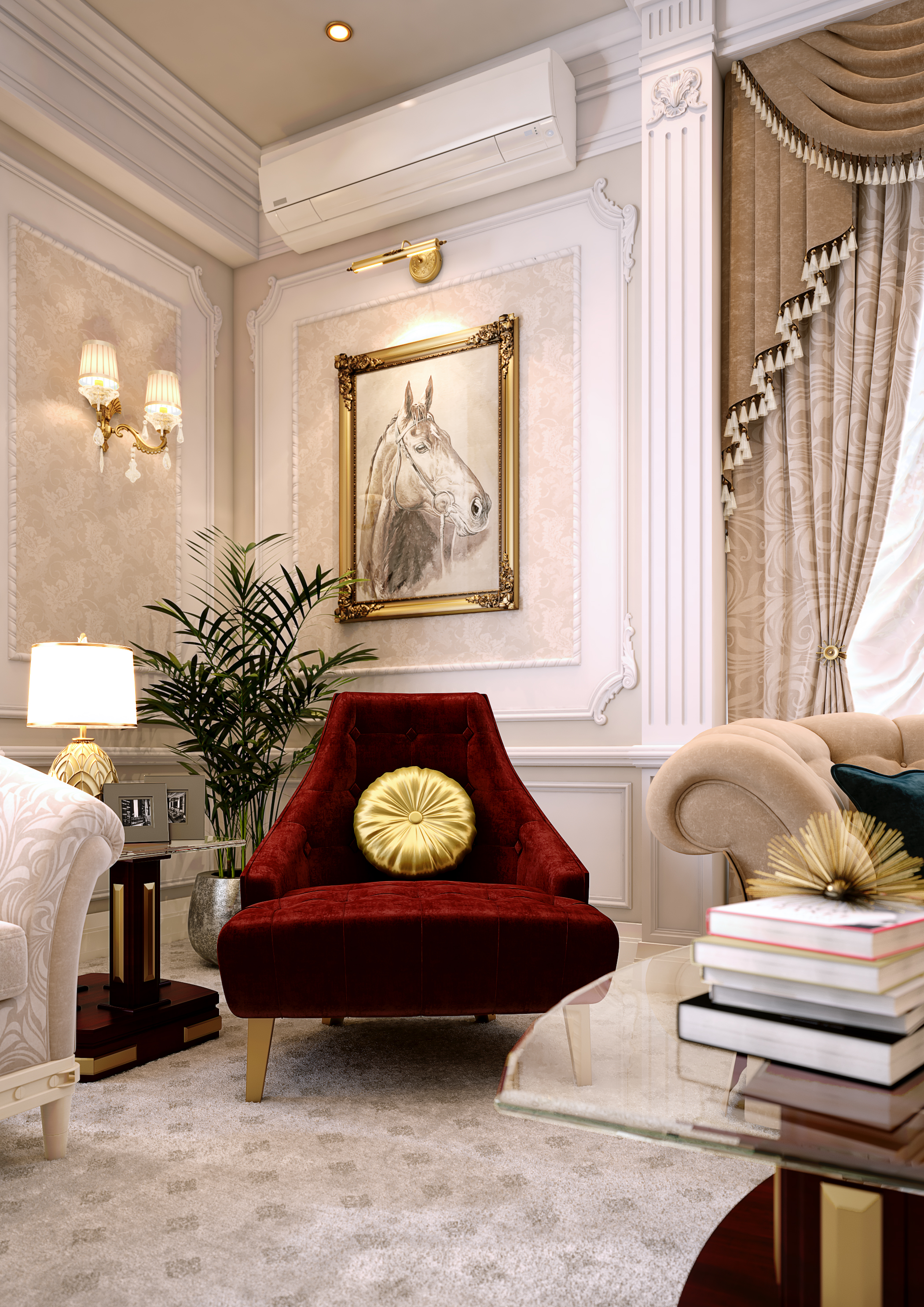 Espace de vie classique dans 3d max vray 3.0 image