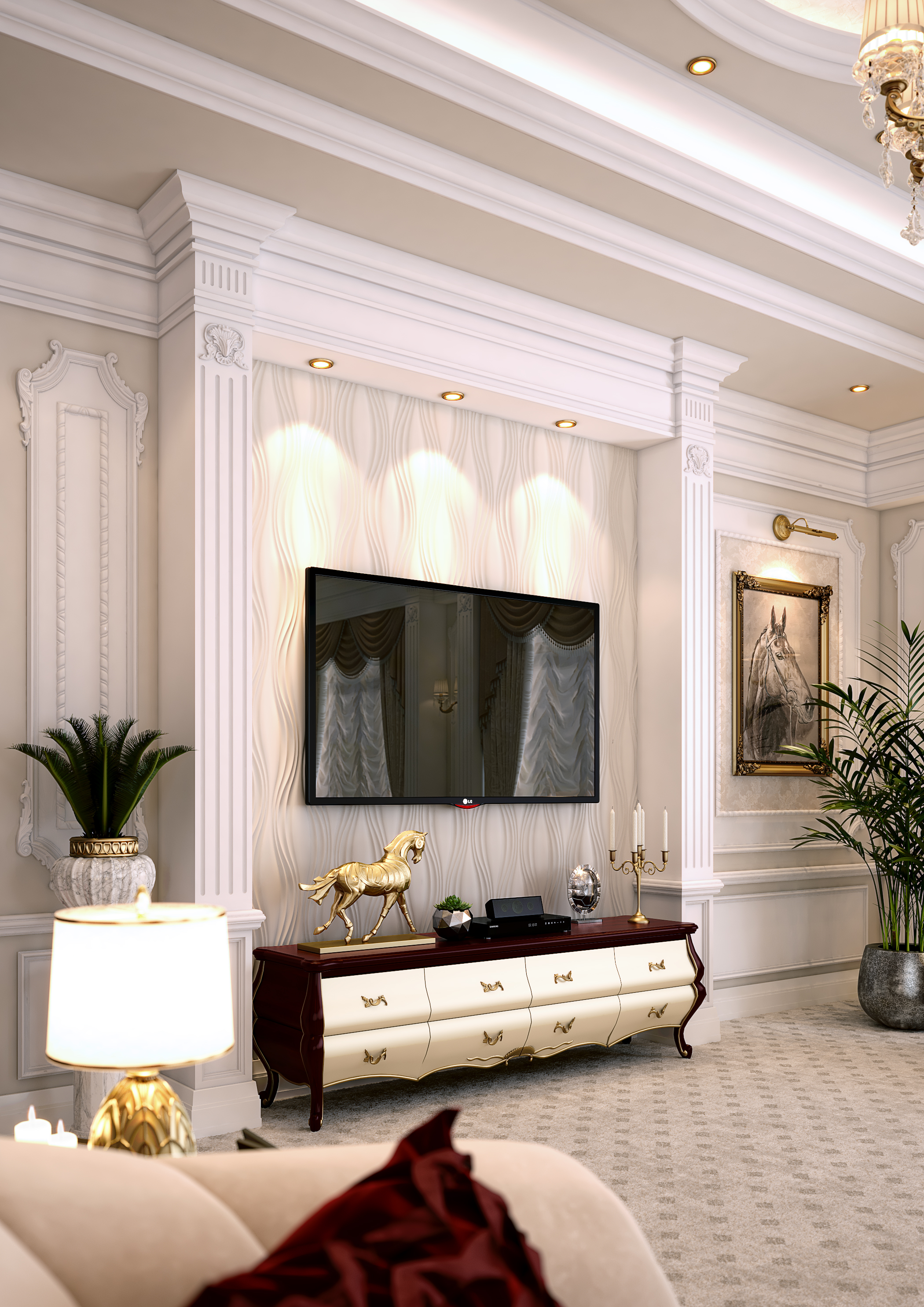 Espace de vie classique dans 3d max vray 3.0 image