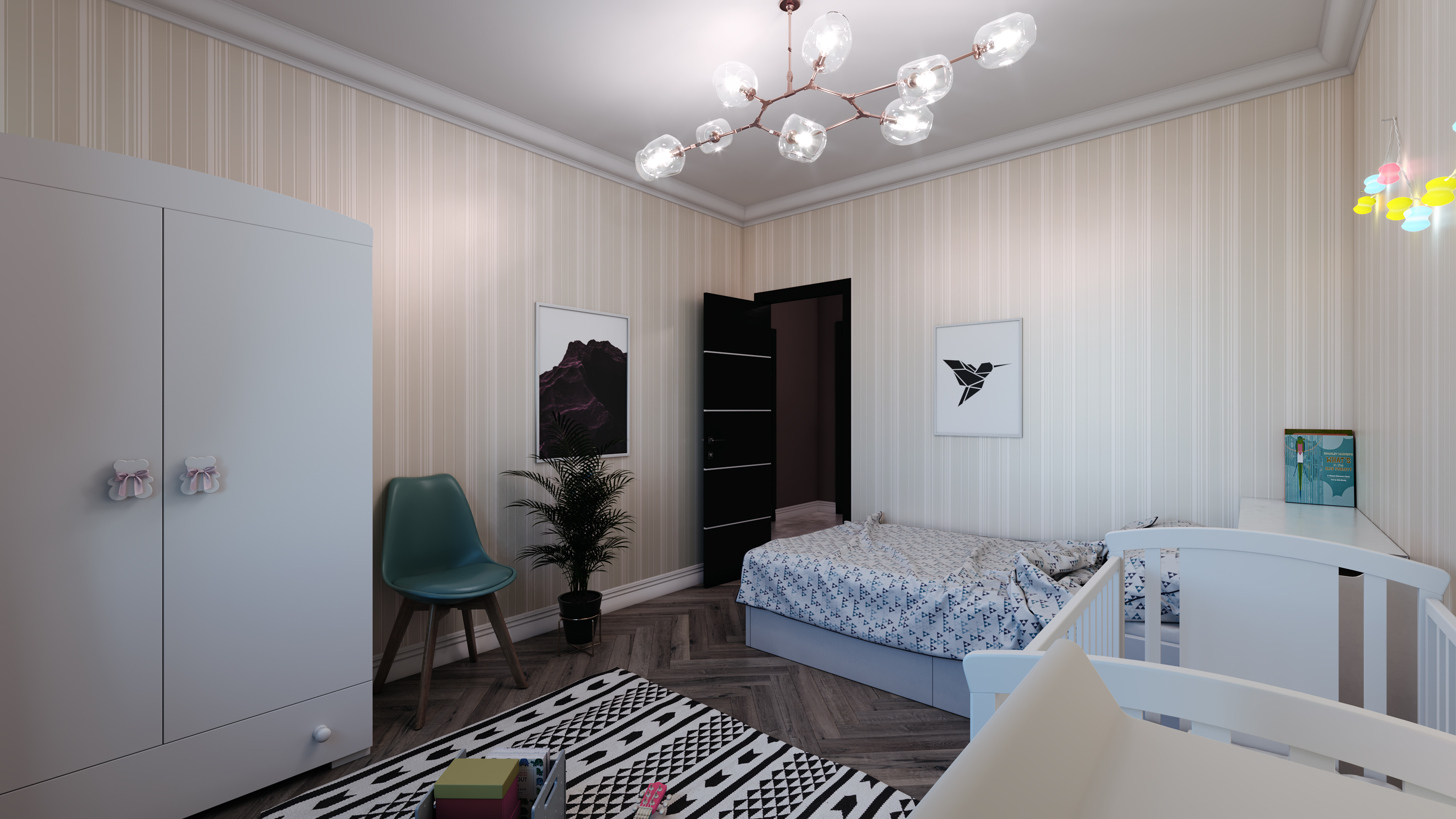 Centro di crisi in 3d max corona render immagine