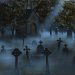 Cartoon Friedhof