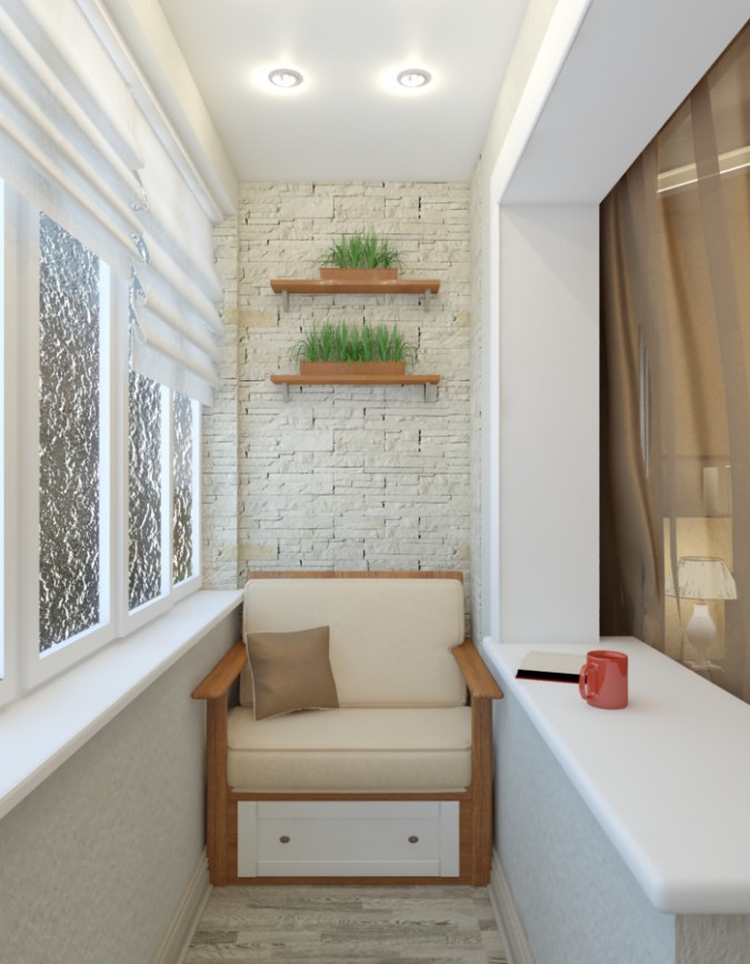 Balkon in 3d max vray resim