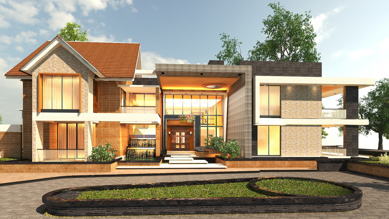 MD AKIJ RESIDENCE DEVELOPMENT PHASE in 3d max vray 3.0 image