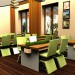 Spring time cafe in 3d max vray image