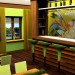 Spring time cafe in 3d max vray image