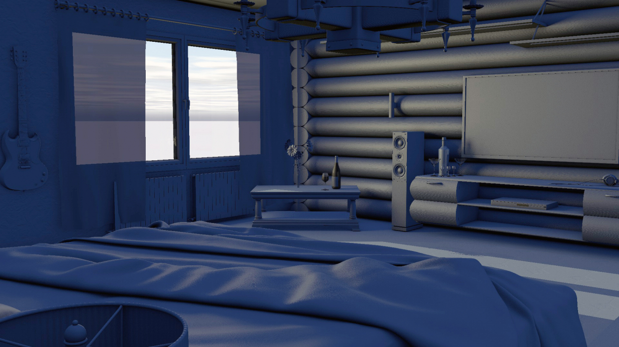 imagen de de trabajo en Cinema 4d vray 1.5