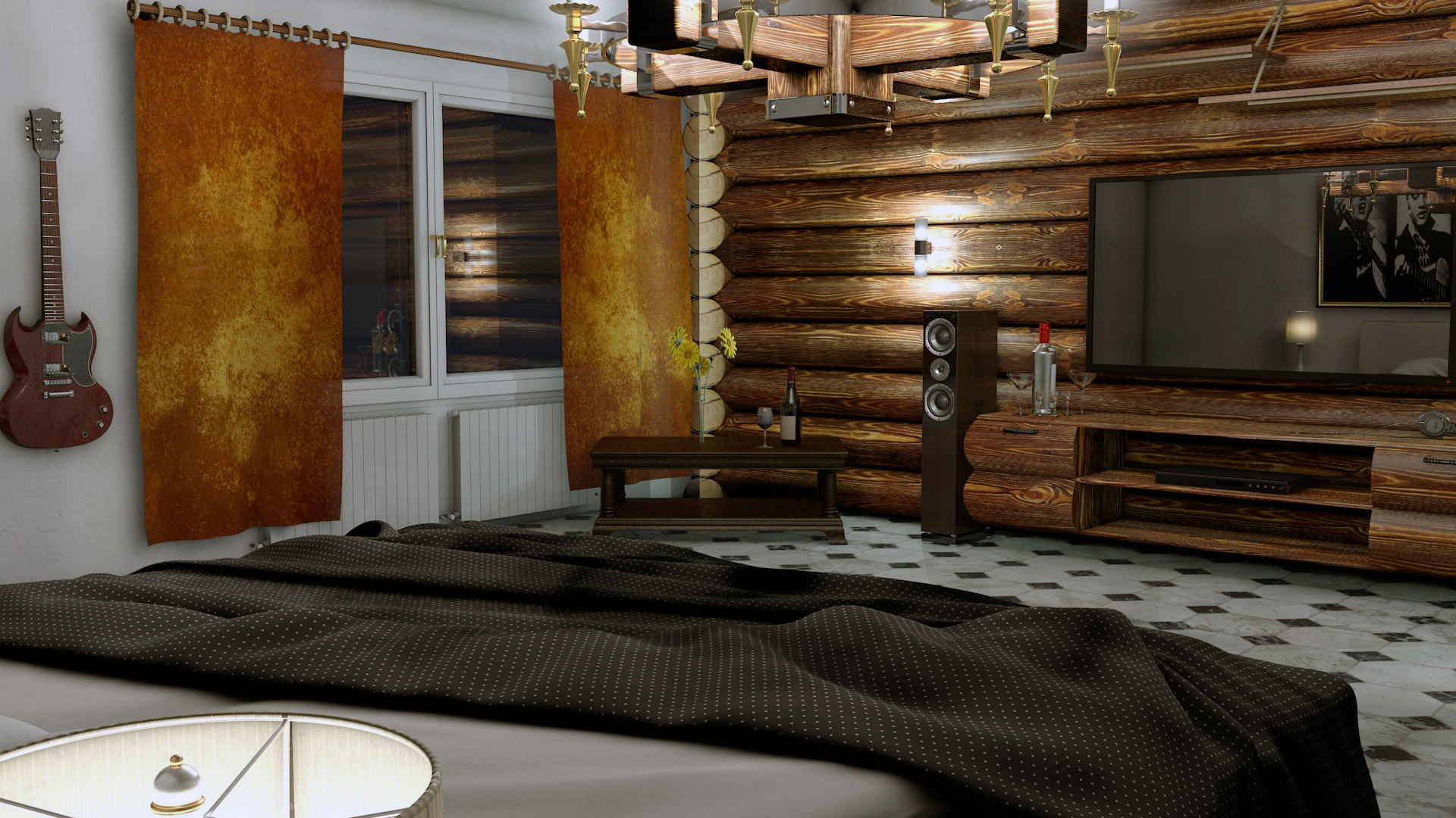 imagen de de trabajo en Cinema 4d vray 1.5