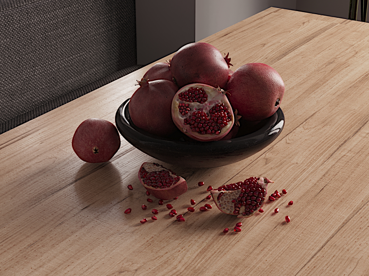 Nature morte dans 3d max corona render image