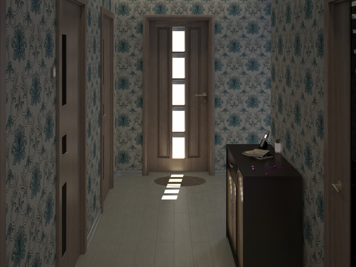 Mon hall dans 3d max vray image