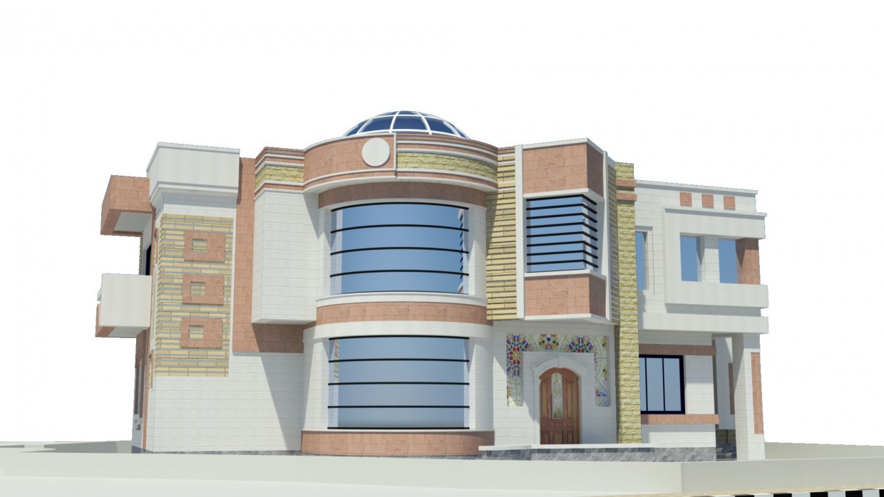 Villa in 3d max mental ray resim