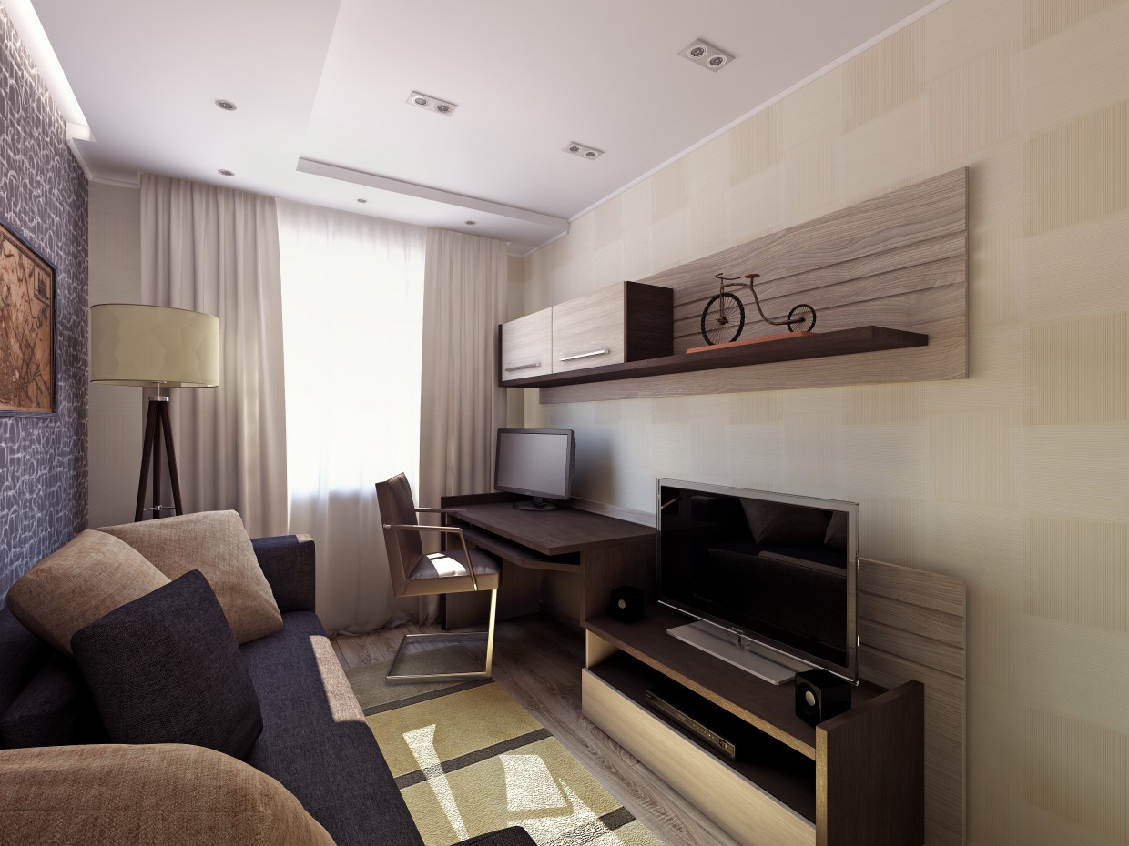 imagen de Sala de en 3d max vray