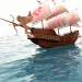 Valentine's ship in 3d max vray 3.0 image