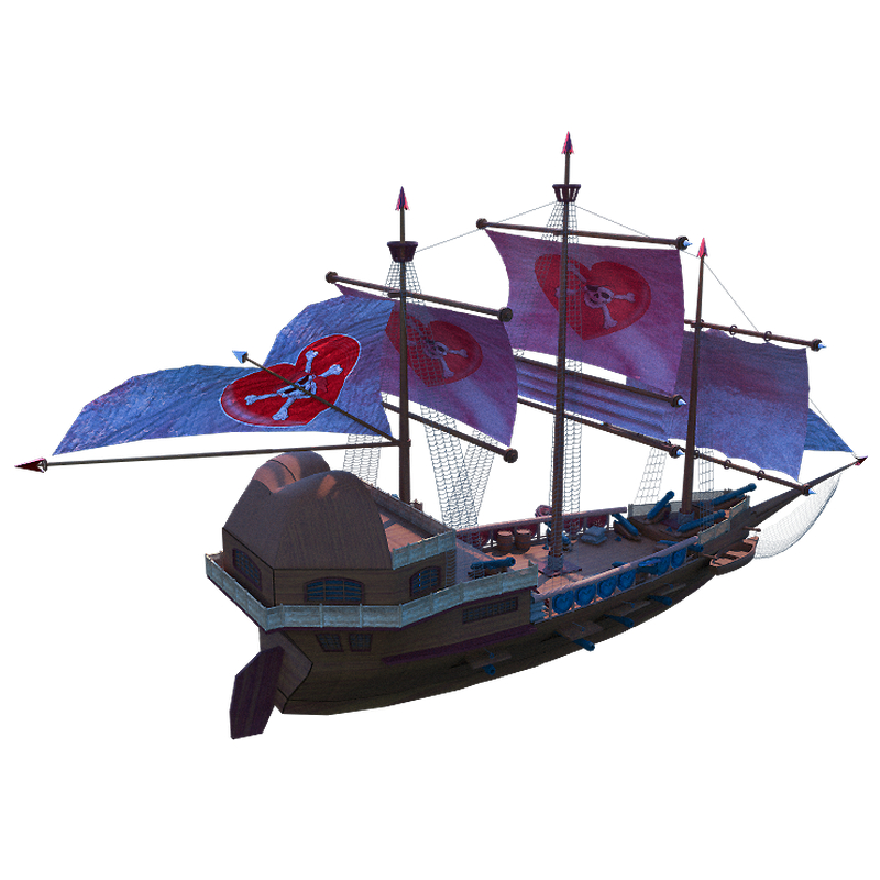 Valentine's ship in 3d max vray 3.0 image