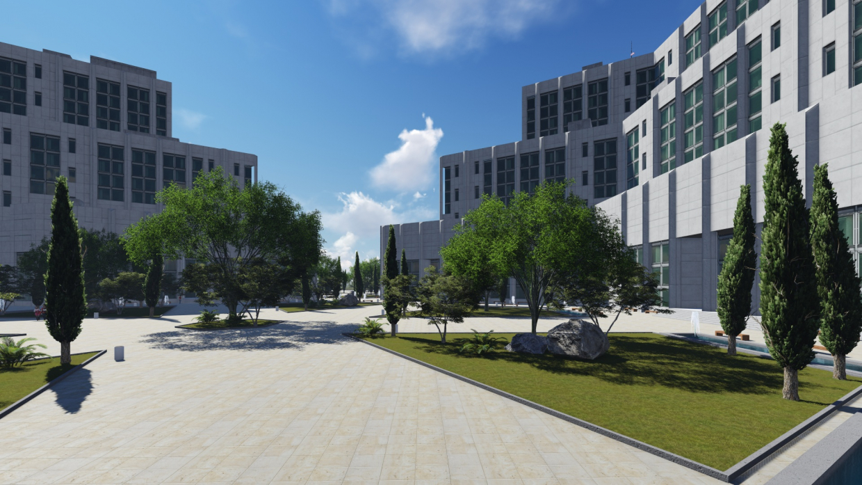 Cidade de Tashkent em SketchUp vray 2.5 imagem