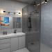 Bathroom dans 3d max corona render image