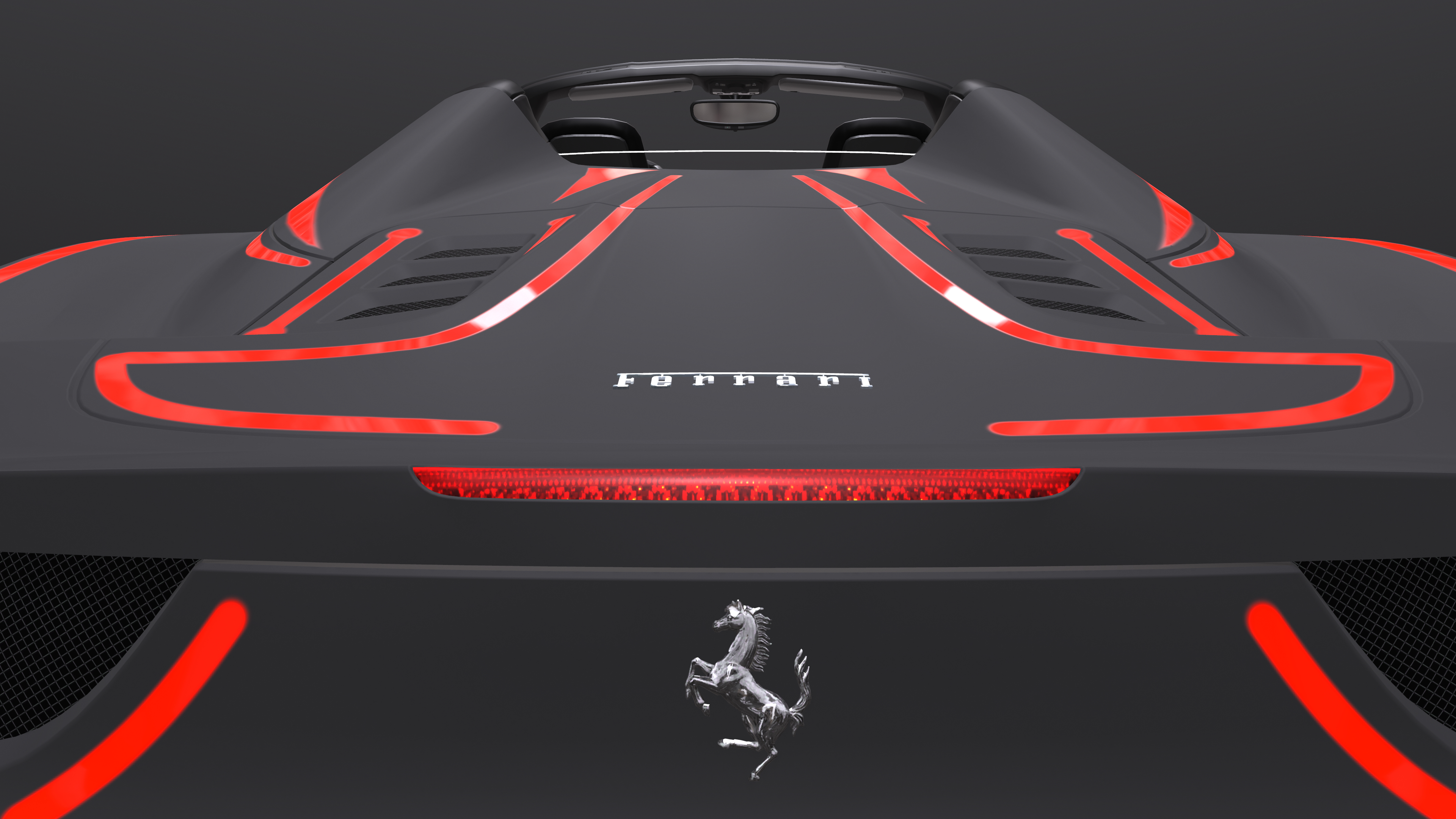 Araignée Ferrari dans Maya corona render image