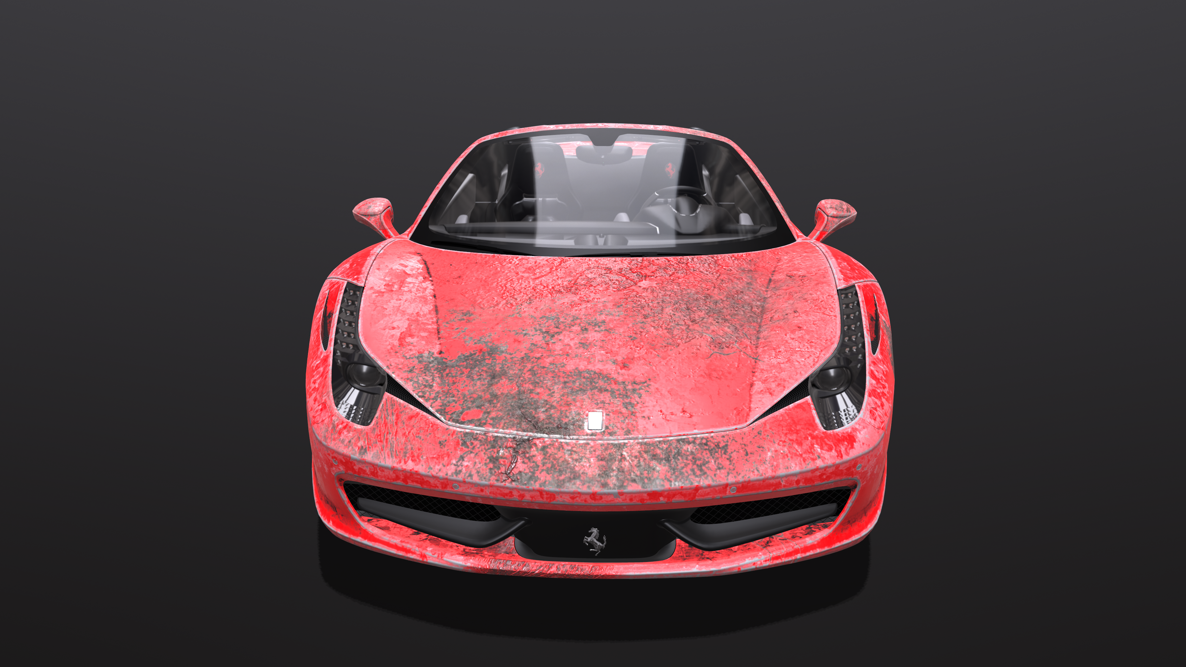 Araignée Ferrari dans Maya corona render image