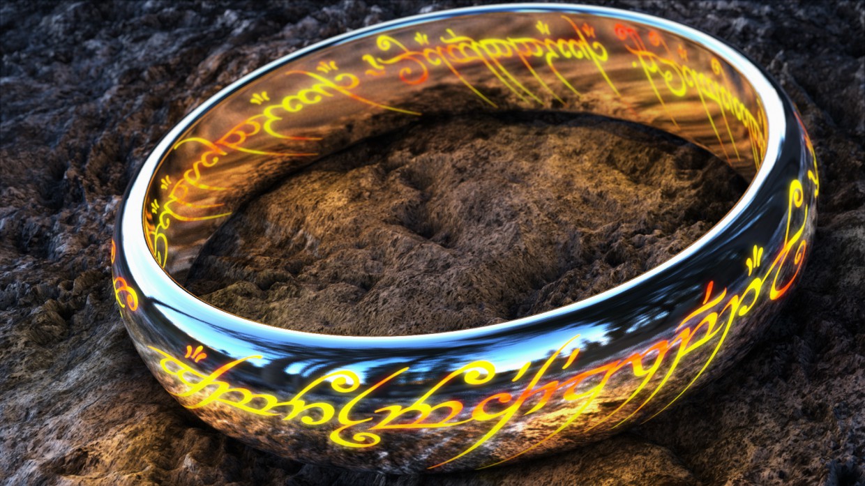 Der Eine Ring in Cinema 4d vray 2.5 Bild