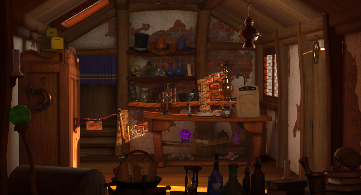 Magical Store in 3d max vray 3.0 image