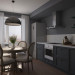 Kitchen in 3d max vray image