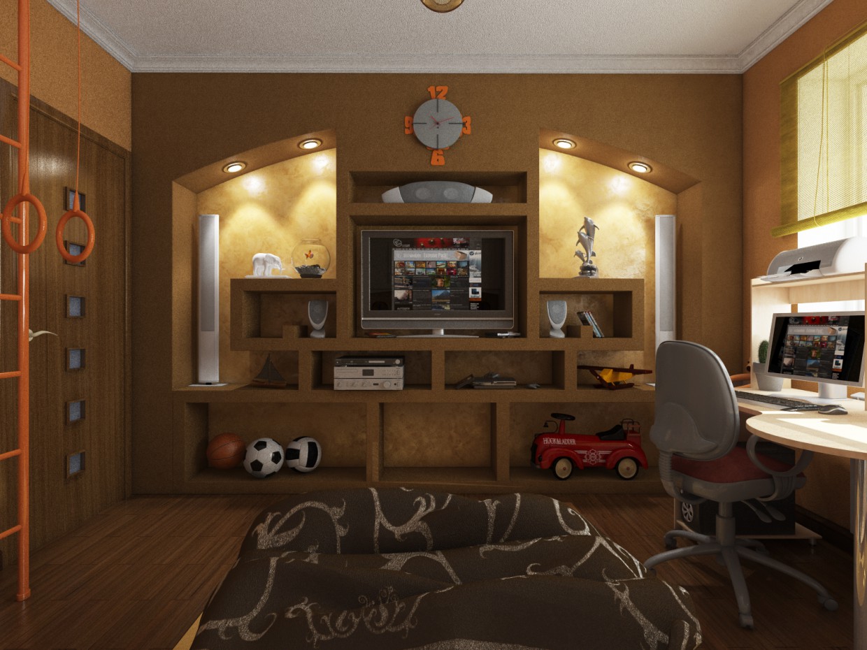 Kinderzimmer in 3d max vray Bild