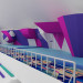 locker room/reception lounge, rock climbing Center in 3d max vray image